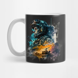 Soldier watercolor print Mug